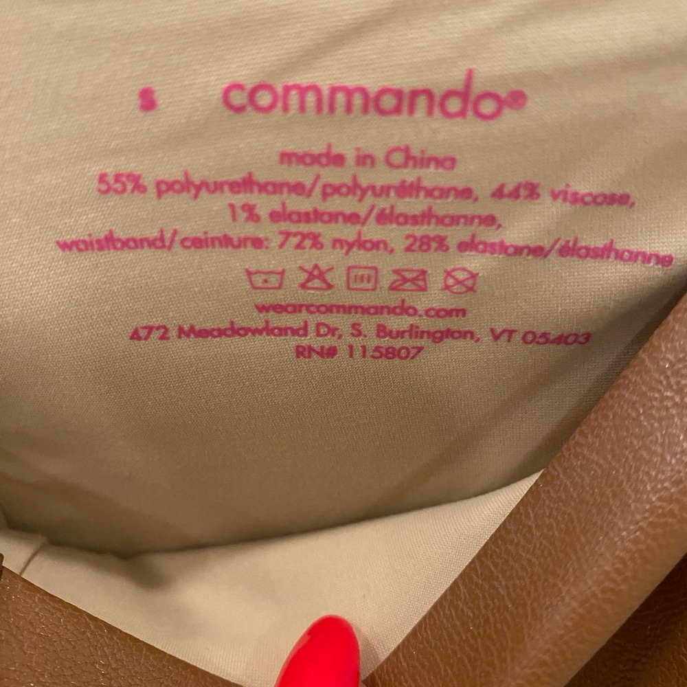 Commando faux leather leggings
